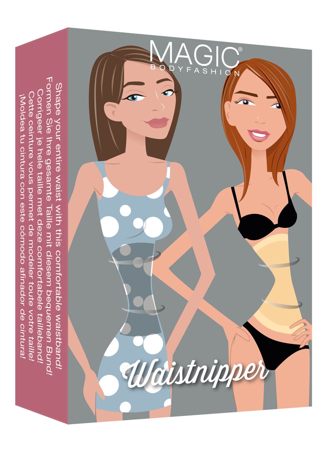 MAGIC Bodyfashion Corrigerende taillevormer - voorkant 4 zwart