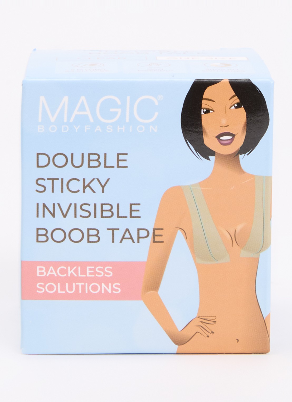 MAGIC Bodyfashion Double Invisible boob tape - voorkant transparant