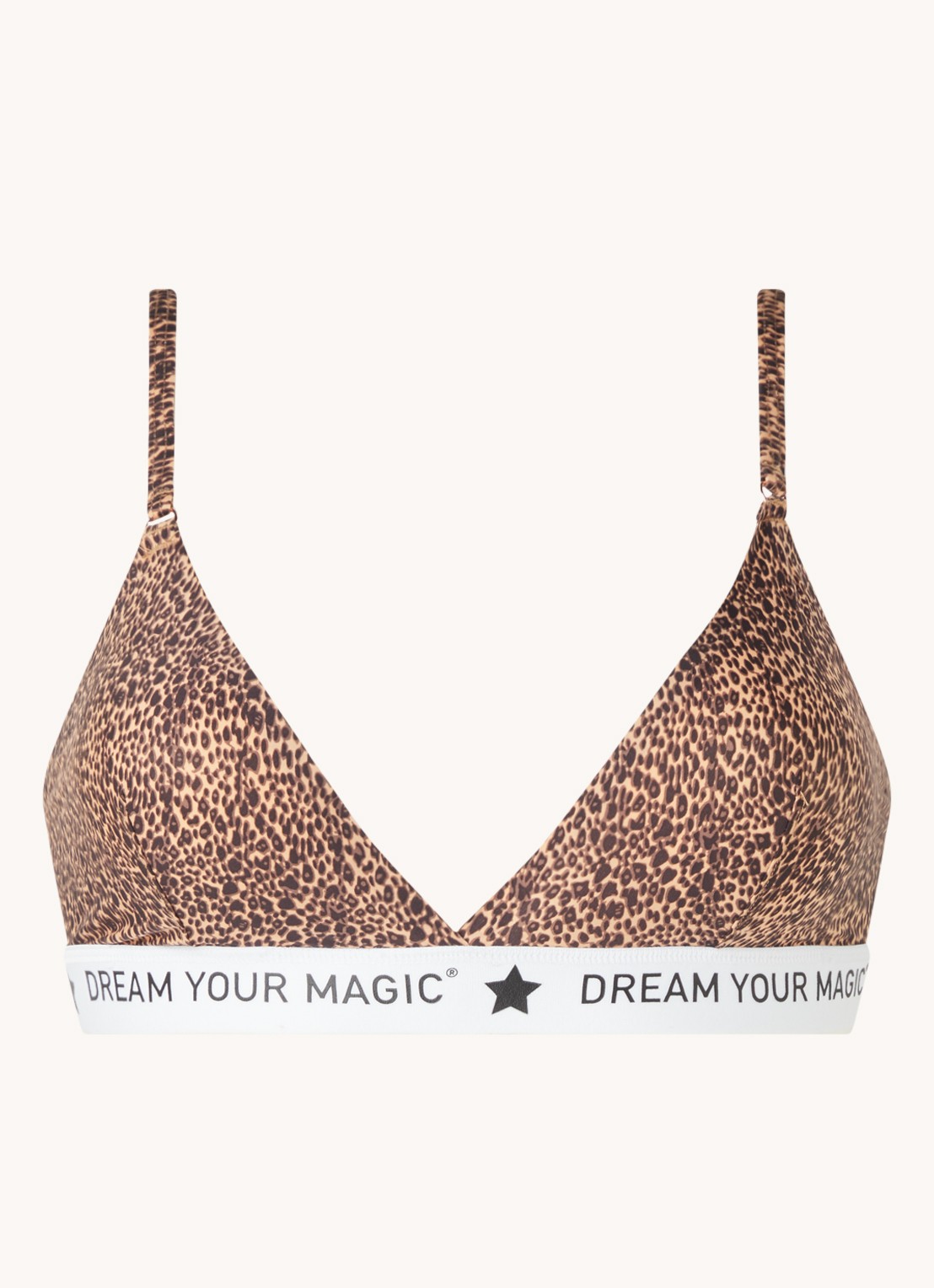 MAGIC Bodyfashion Dream bralette met logoband - voorkant 3 bruin