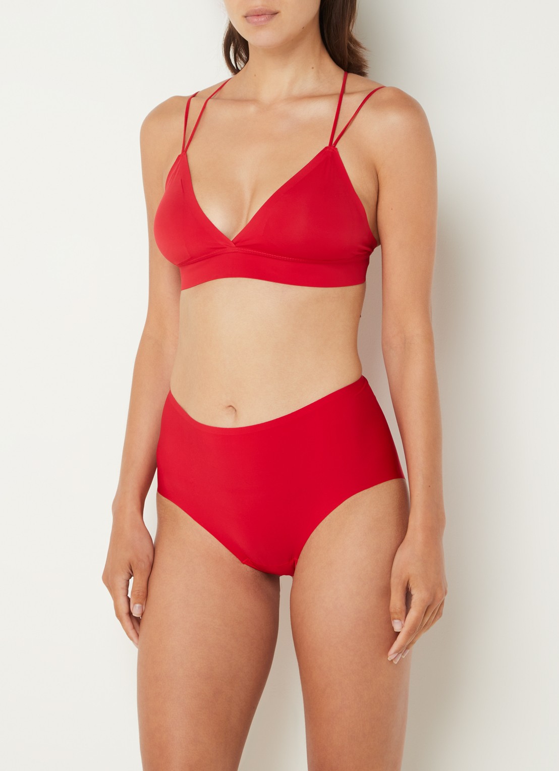 MAGIC Bodyfashion Dream naadloze slip in 2-pack - voorkant 2 steenrood
