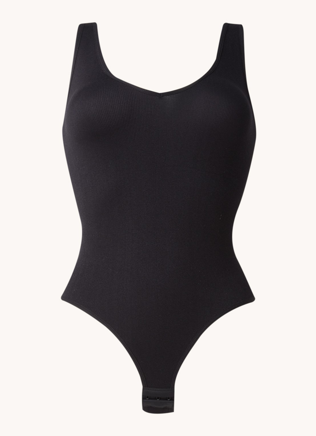 MAGIC Bodyfashion Everybody naadloze stringbody - voorkant 3 zwart