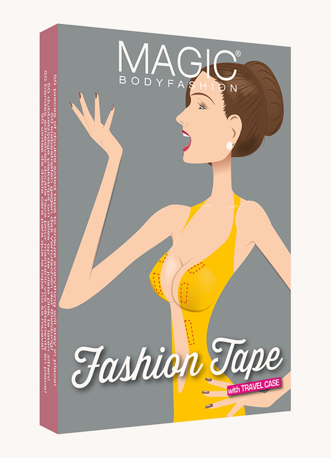 MAGIC Bodyfashion Fashion Boob Tape semi-transparante plakstrips - detail 3 beige