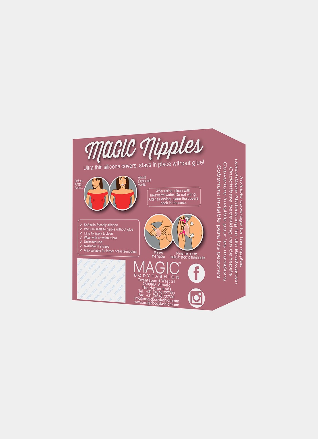 MAGIC Bodyfashion MAGIC Nipples siliconen tepelplakker - detail 2 beige