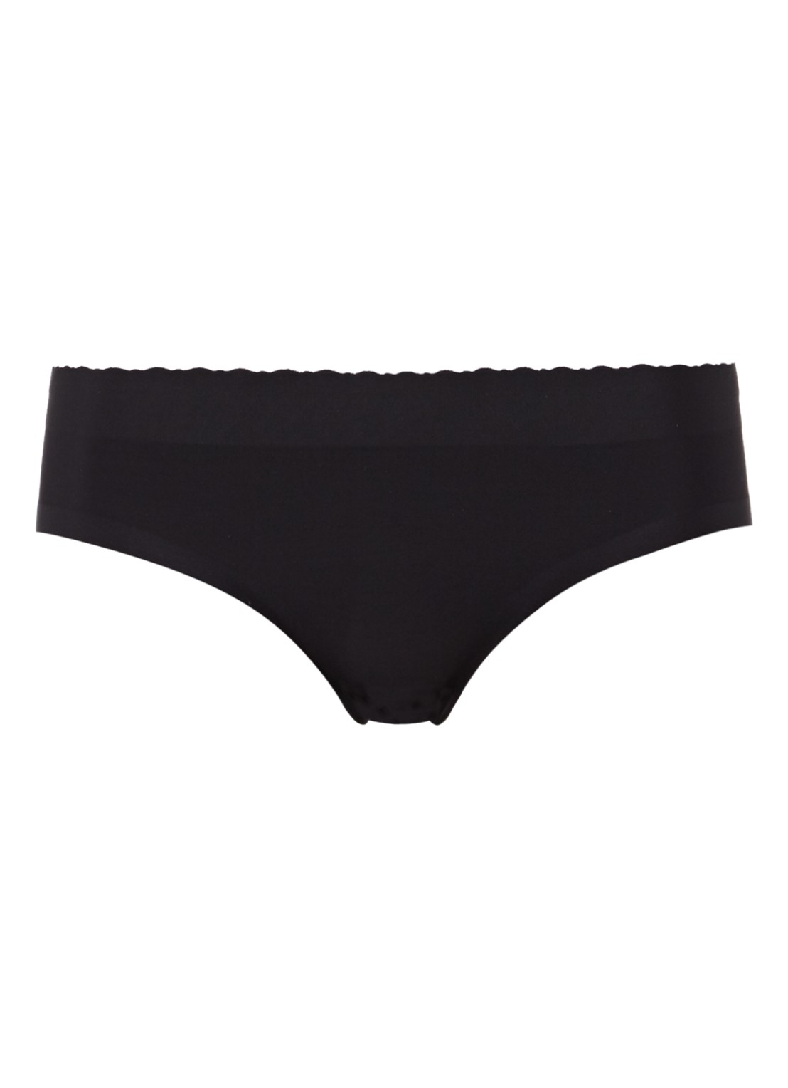 MAGIC Bodyfashion Naadloze hipster met vulling - voorkant 4 zwart