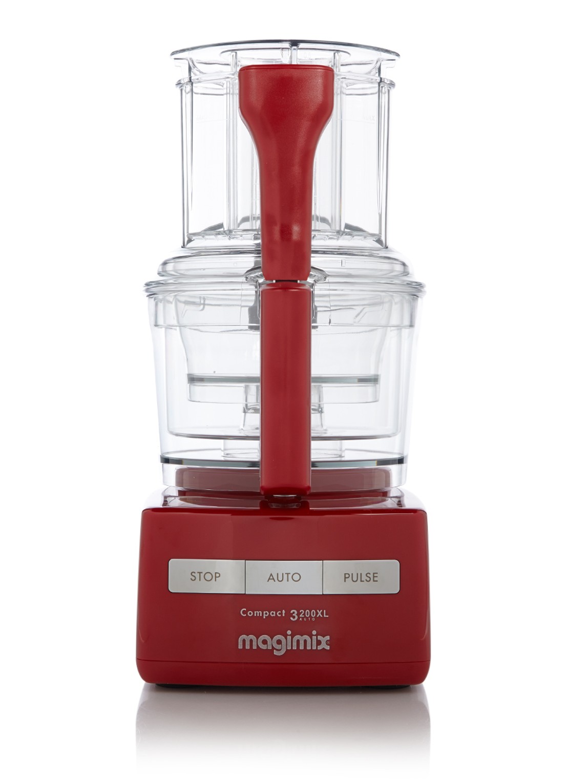 Magimix 3200 XL Compact keukenmachine 2,6 liter - voorkant rood