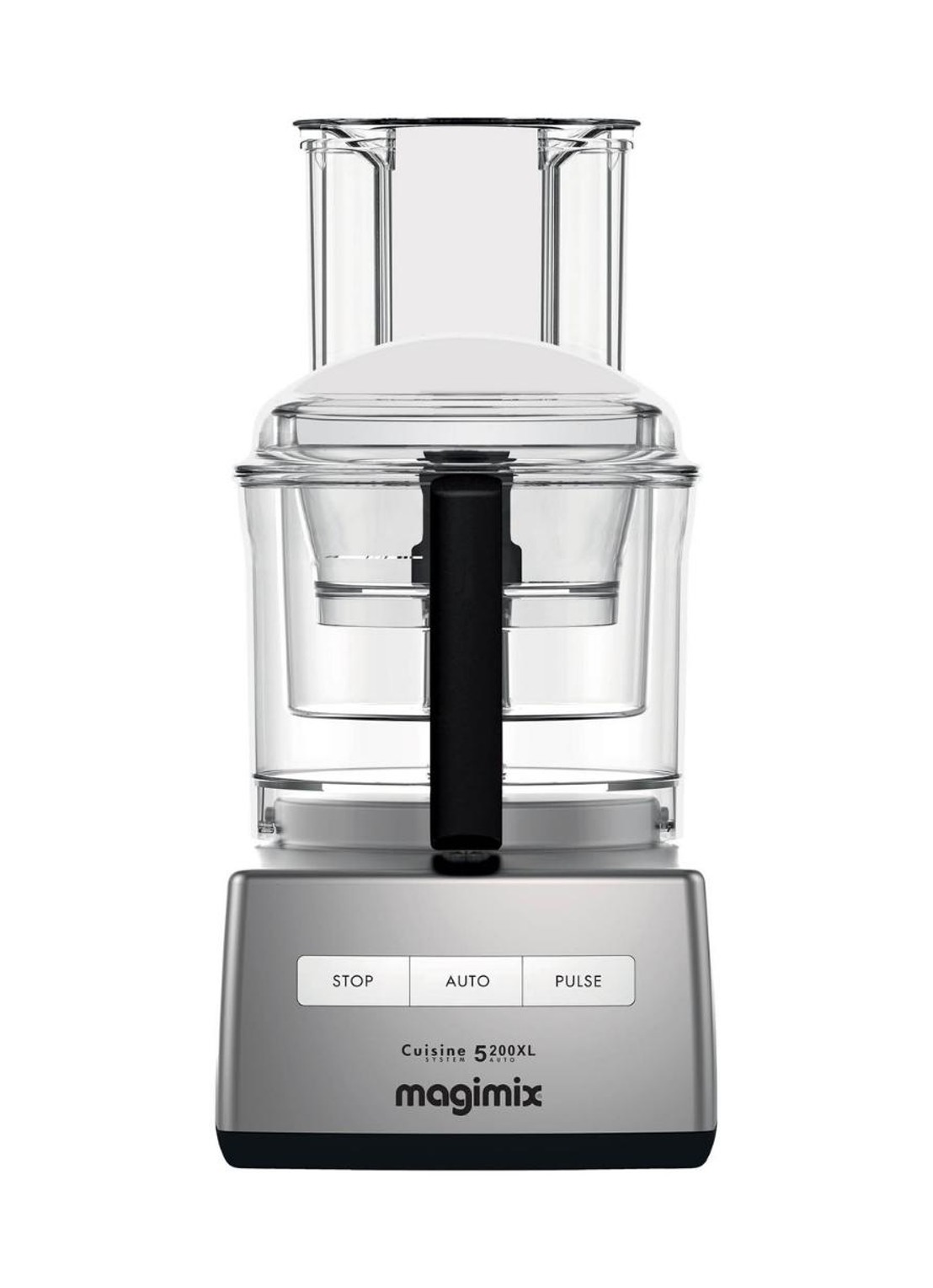 Magimix 5200 XL Chroom Mat keukenmachine 3,6 liter - voorkant 6 chroom