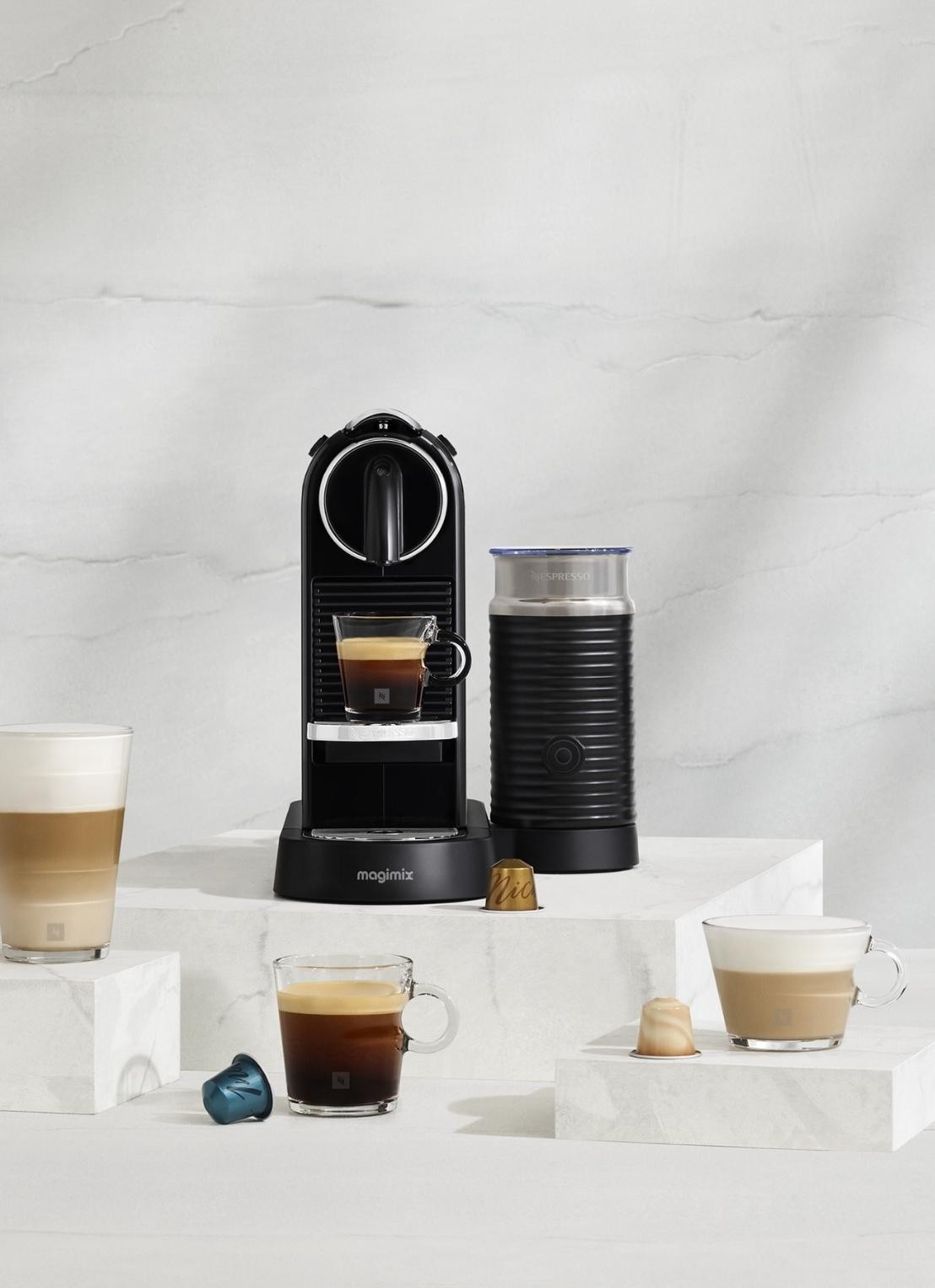 Magimix CitiZ & Milk Nespresso machine M196CN - voorkant 8 zwart