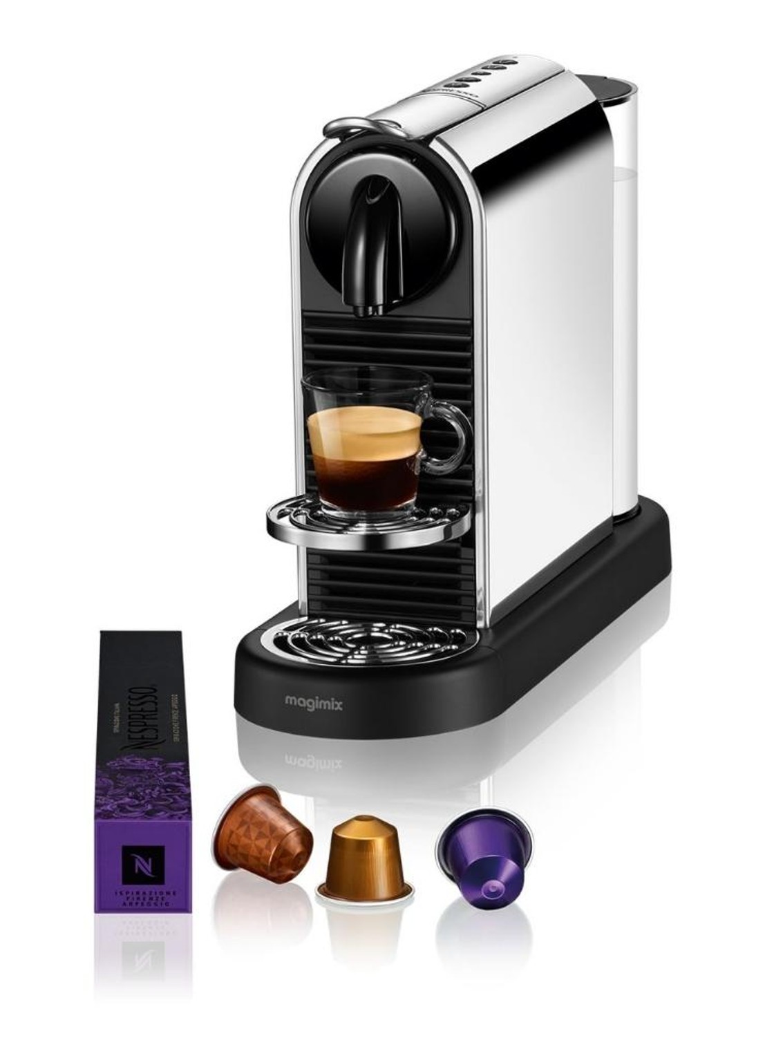 Magimix CitiZ Platinum Nespresso machine 11714 - voorkant 4 zilver
