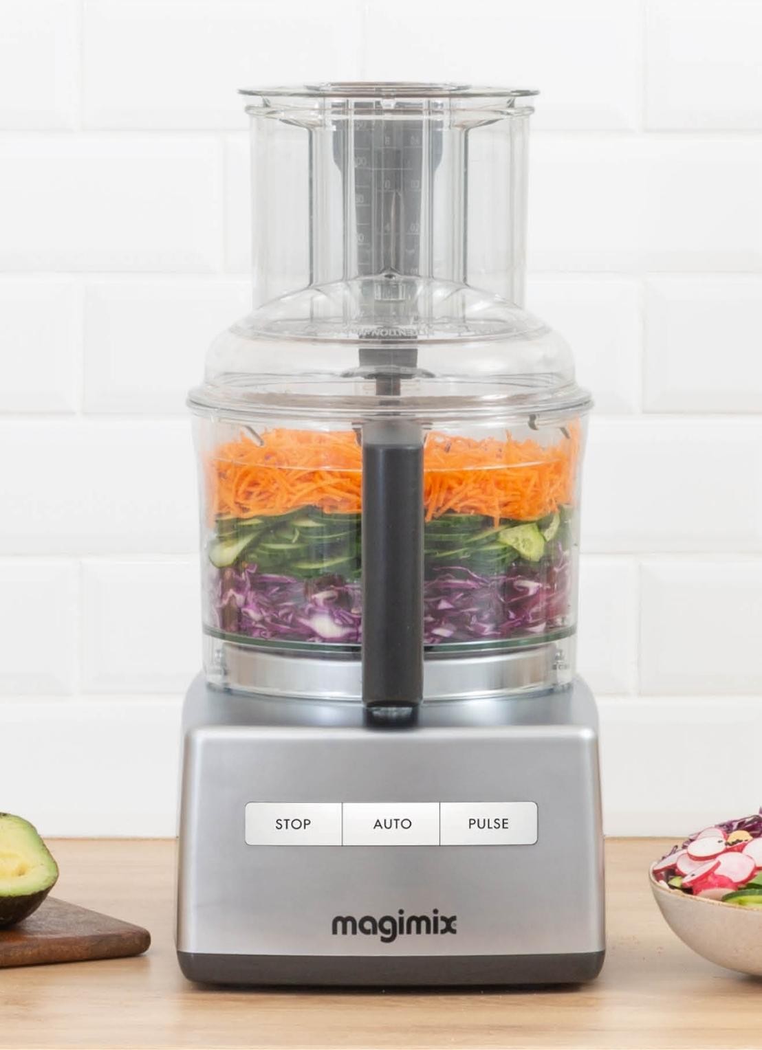 Magimix Compact 3200 XL foodprocessor 2,6 liter - voorkant 2 zilver