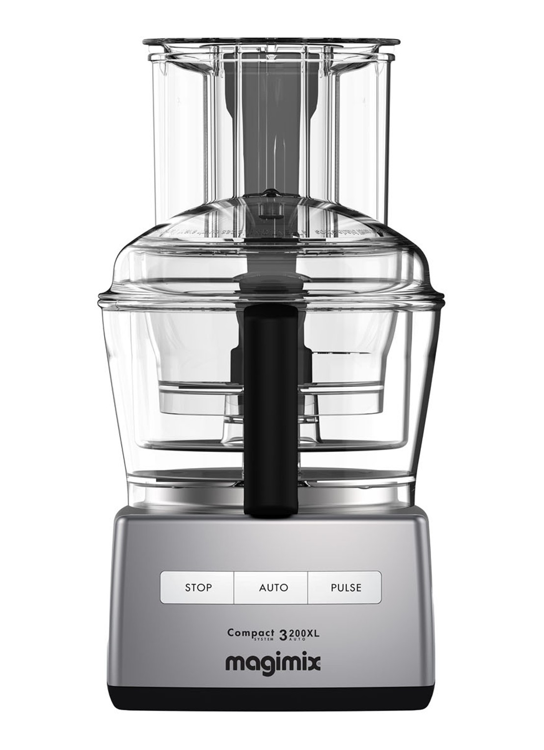 Magimix Compact 3200 XL keukenmachine - voorkant chroom