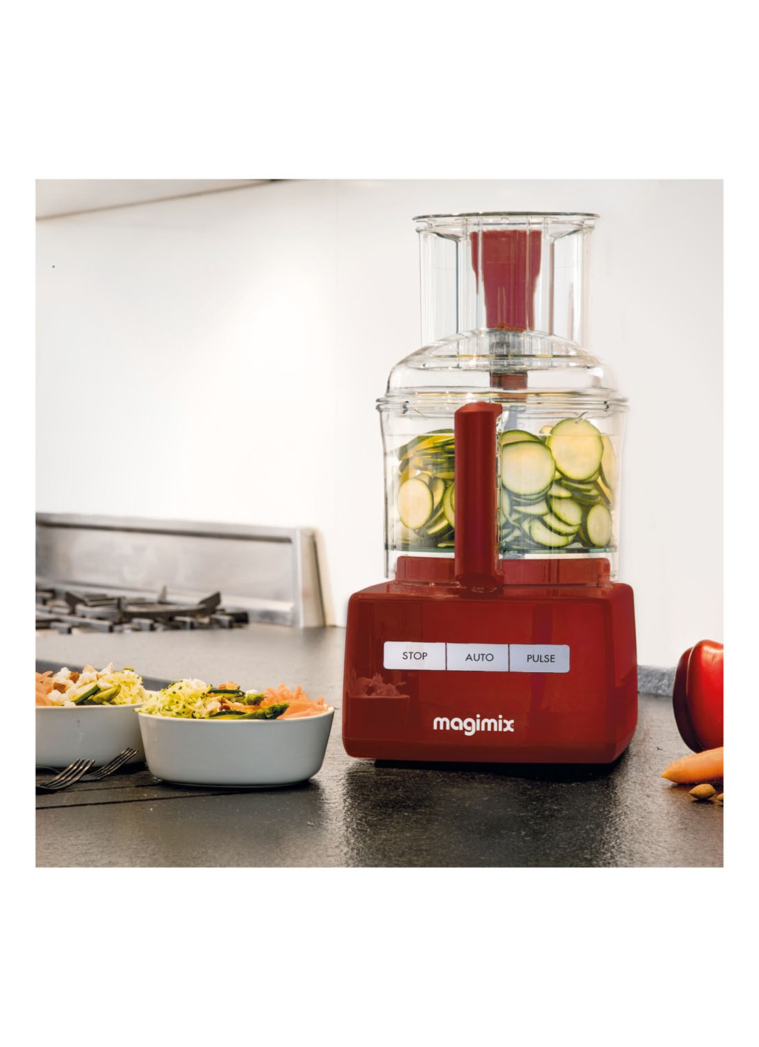 Magimix CS 5200 XL Premium Red keukenmachine - detail 6 rood