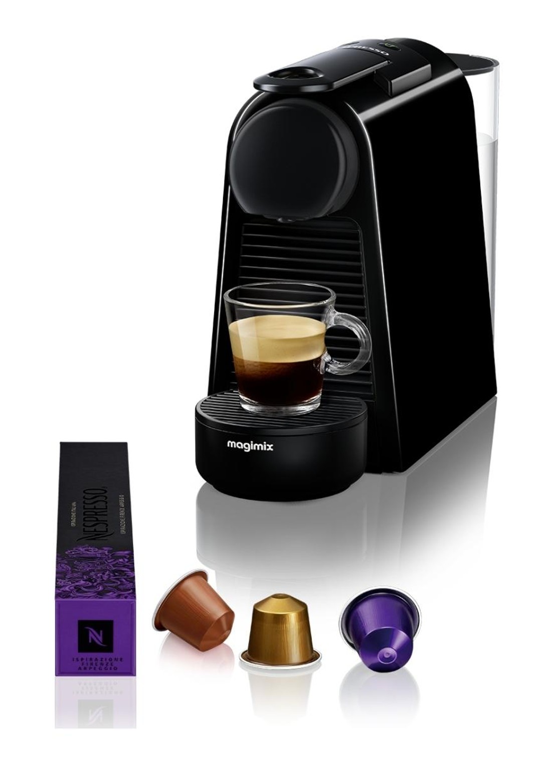 Magimix Essenza Mini Nespresso machine - voorkant 2 diepzwart