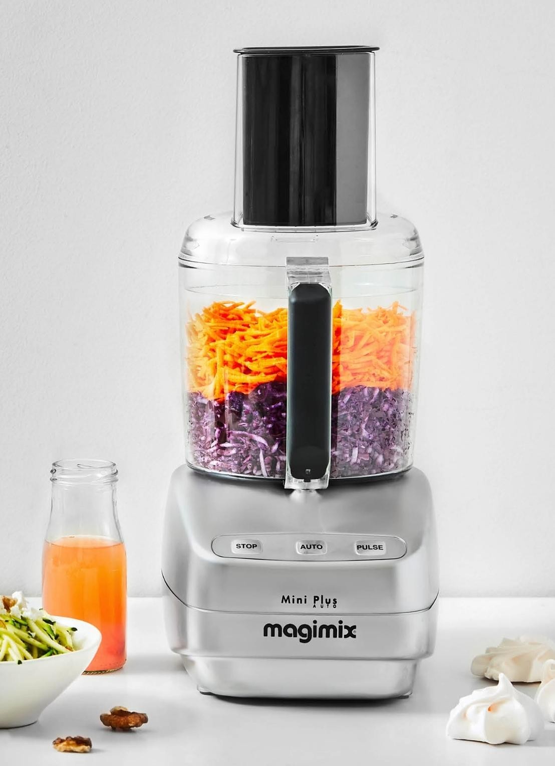 Magimix Mini Plus foodprocessor 1,7 liter - voorkant 3 zilver