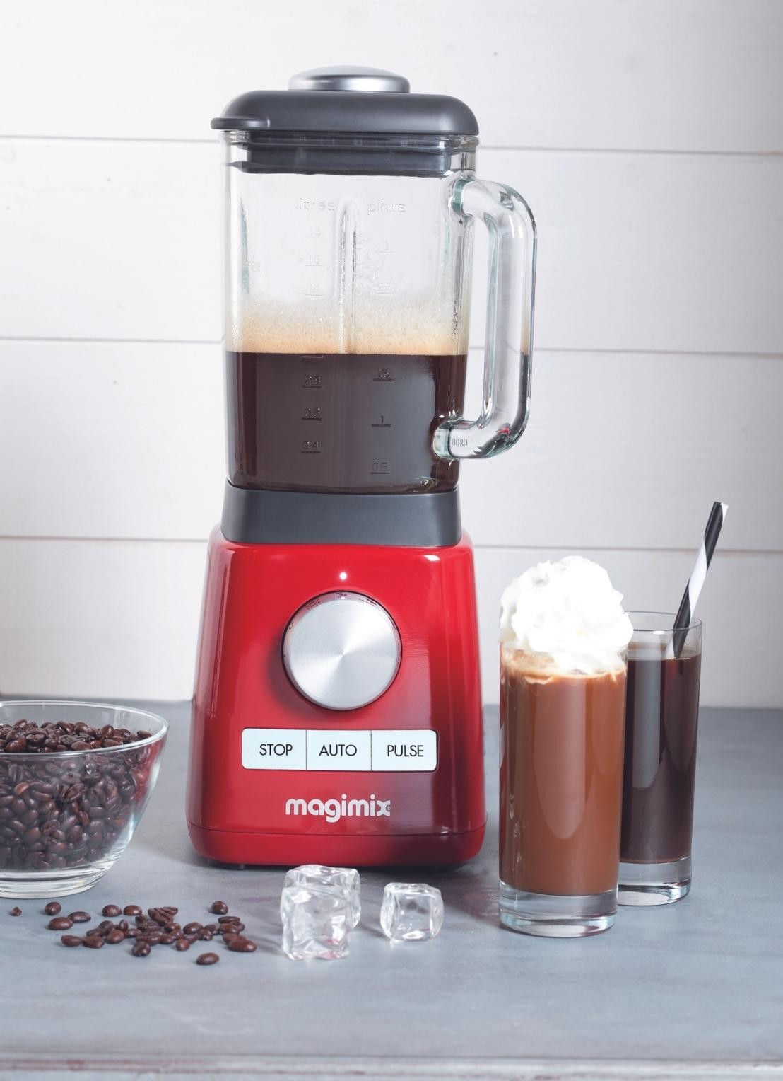 Magimix Power blender 1,8 liter - detail 3 steenrood
