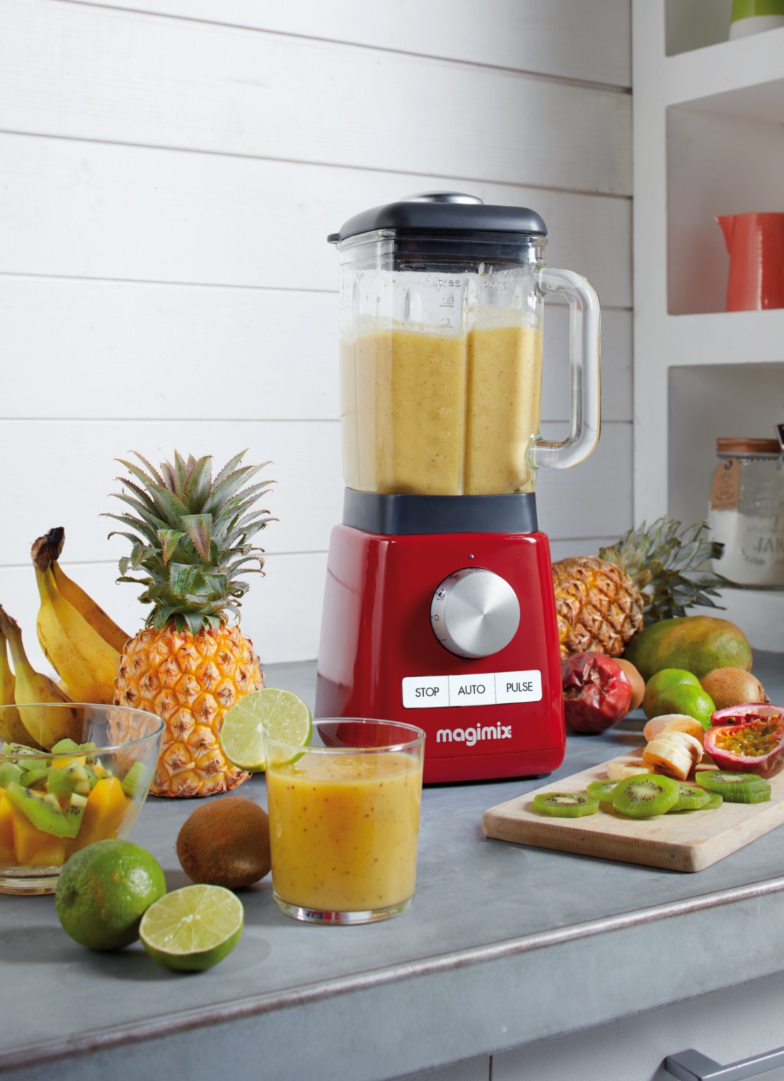Magimix Power blender 1,8 liter - detail 4 steenrood
