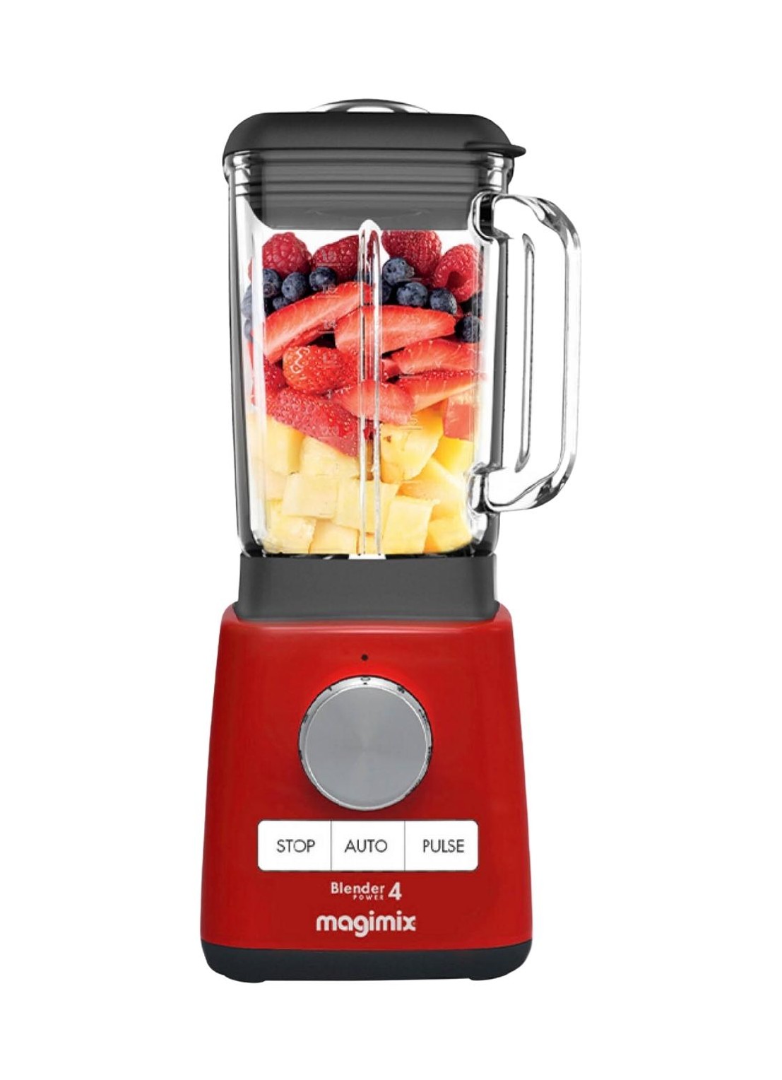 Magimix Power blender 1,8 liter - voorkant 7 steenrood