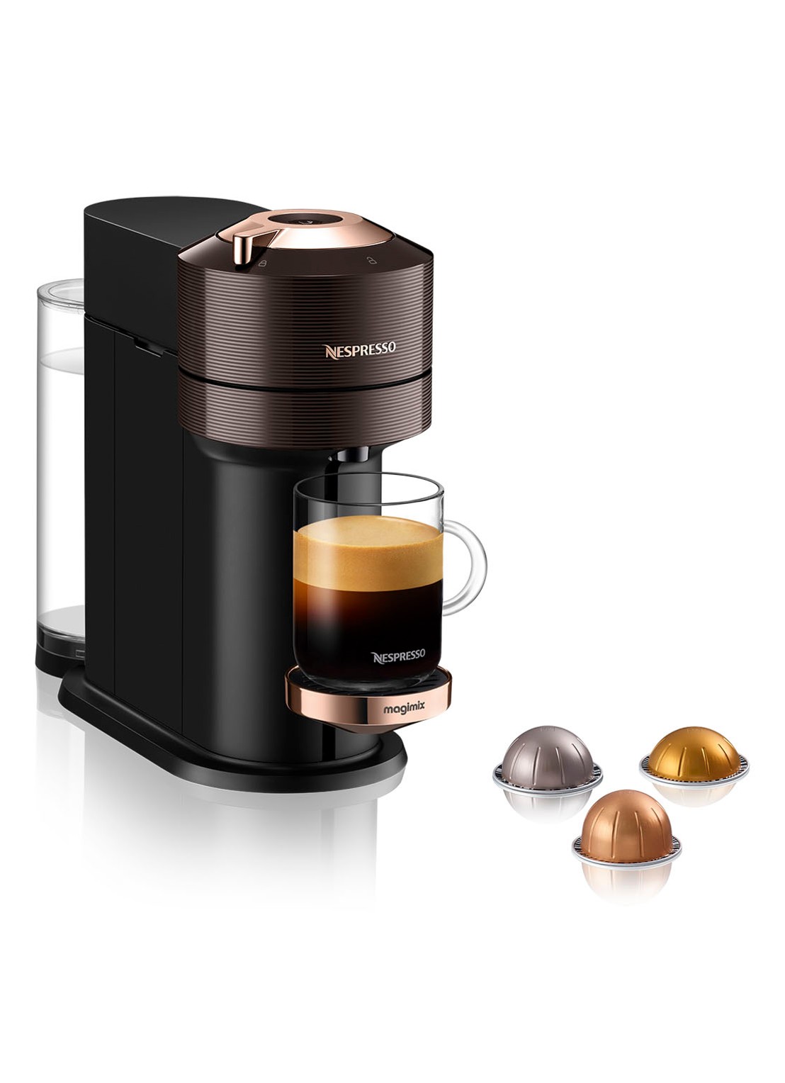 Magimix Vertuo Next Premium Nespresso machine 11708 - voorkant 2 donkerbruin