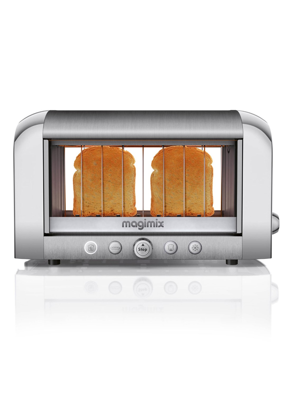 Magimix Vision Toaster  - voorkant 2 zilver