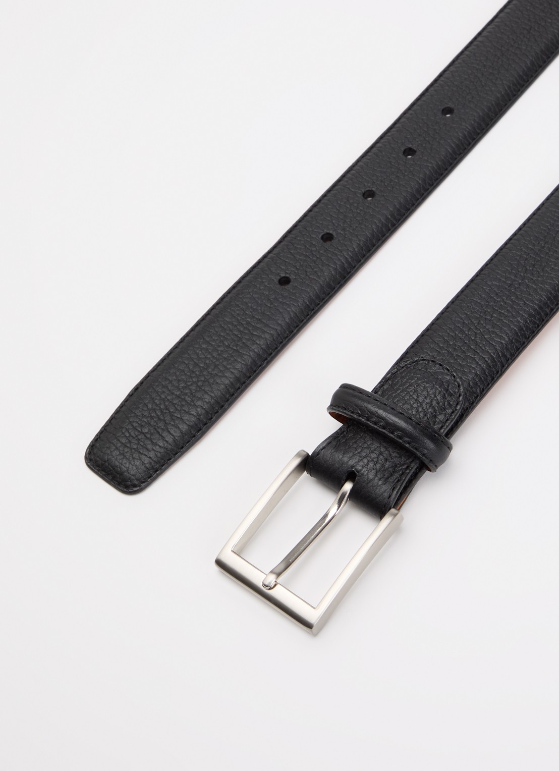 Magnanni 1078 riem van leer - detail zwart