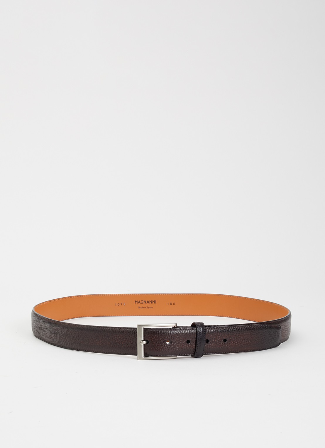 Magnanni 1078 Rugo riem van leer - voorkant 2 bruin