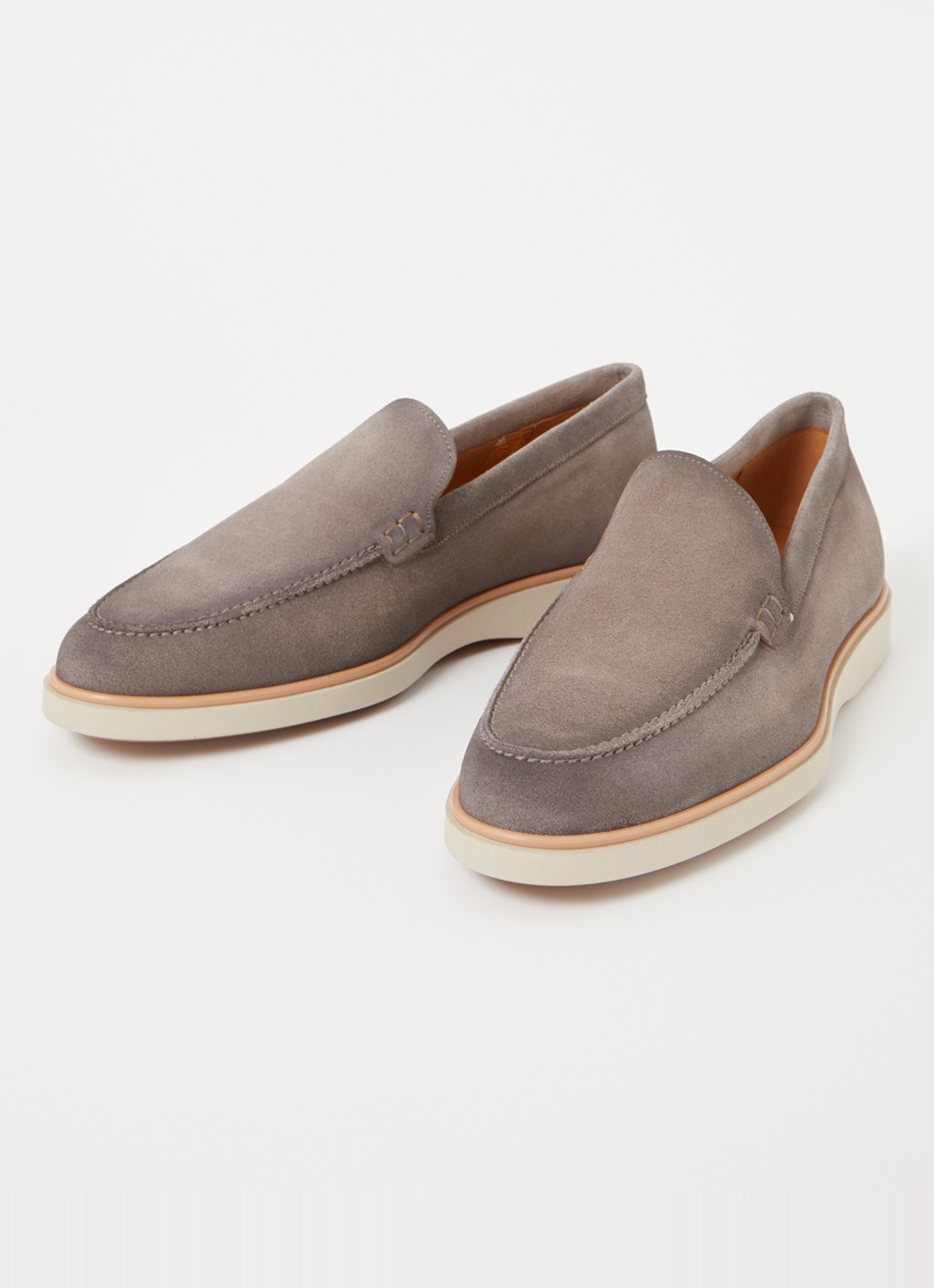 Magnanni Apolo loafer van kalfssuède - detail 4 grijs
