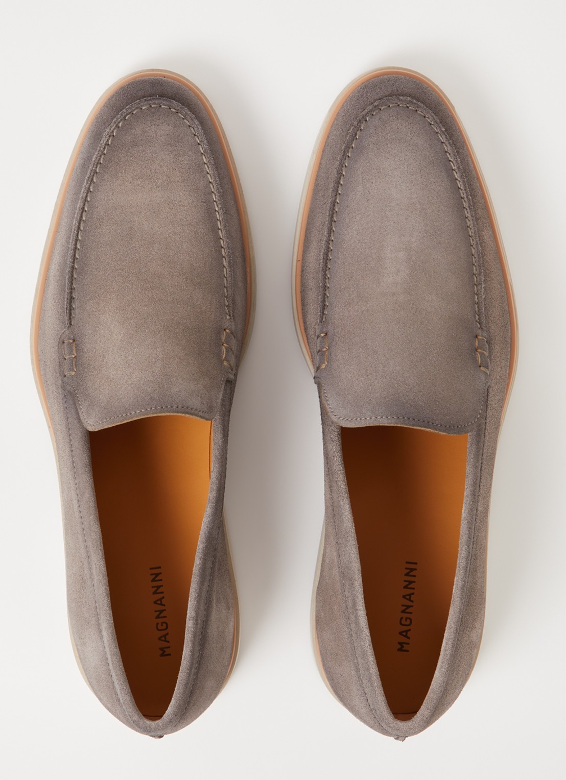 Magnanni Apolo loafer van kalfssuède - detail 5 grijs