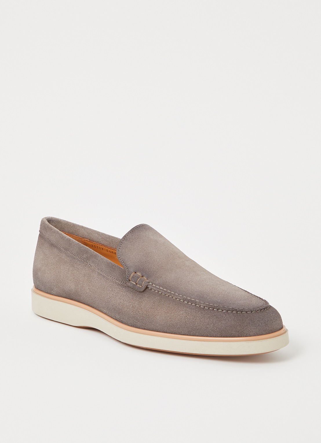 Magnanni Apolo loafer van kalfssuède - voorkant grijs