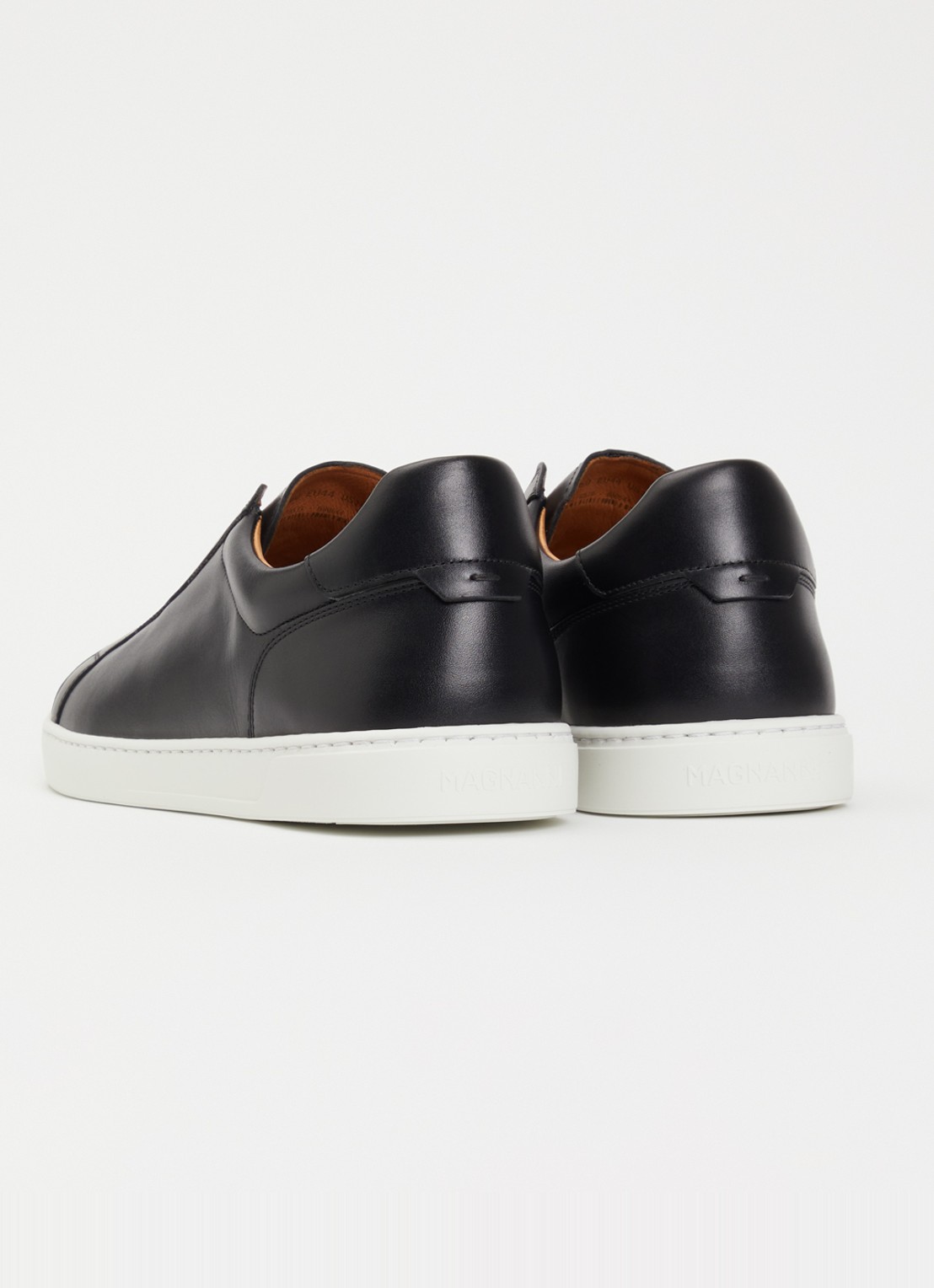 Magnanni Canelo Slip sneaker van kalfsleer - achterkant zwart