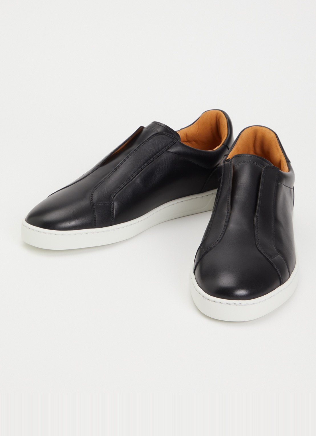 Magnanni Canelo Slip sneaker van kalfsleer - detail 2 zwart