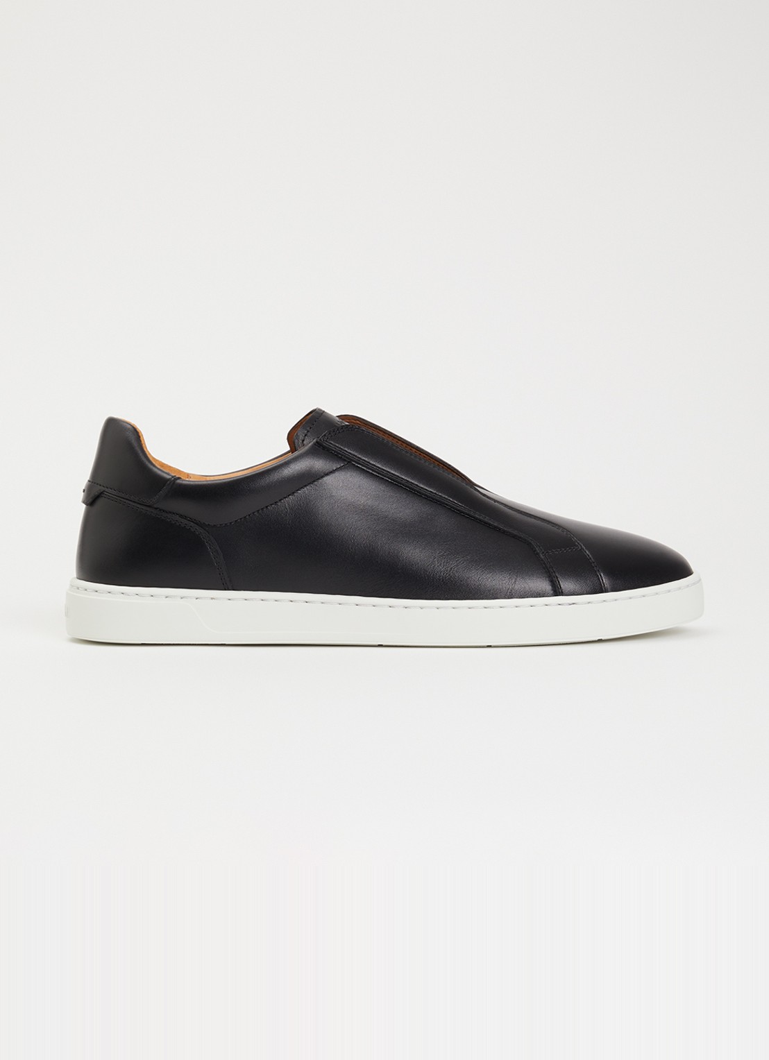 Magnanni Canelo Slip sneaker van kalfsleer - voorkant 6 zwart