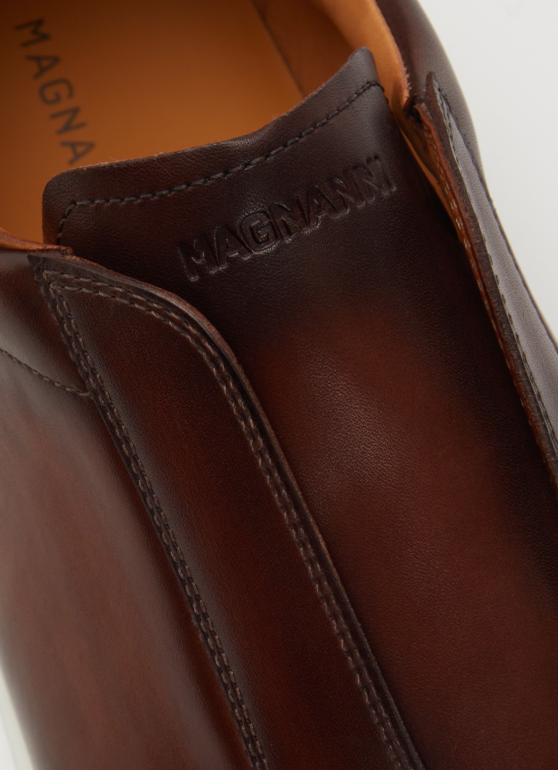 Magnanni Canelo Slip sneaker van kalfsleer - detail 5 bruin