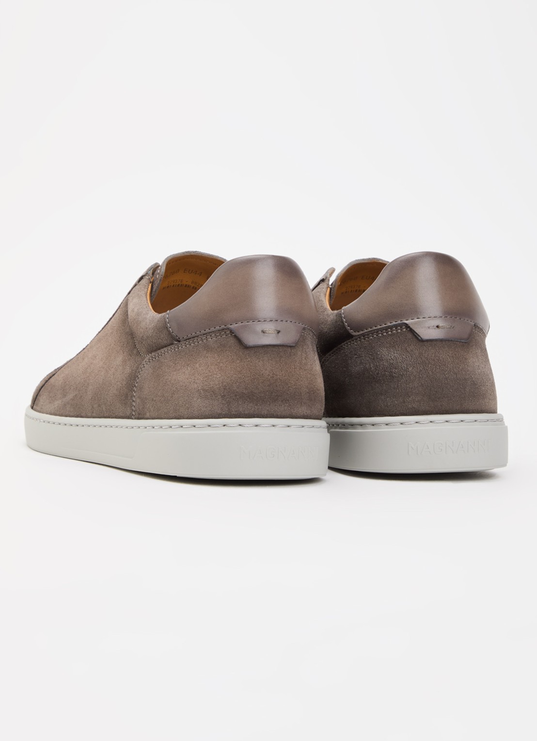 Magnanni Cosmo Slip sneaker van suède - achterkant 2 donkergrijs
