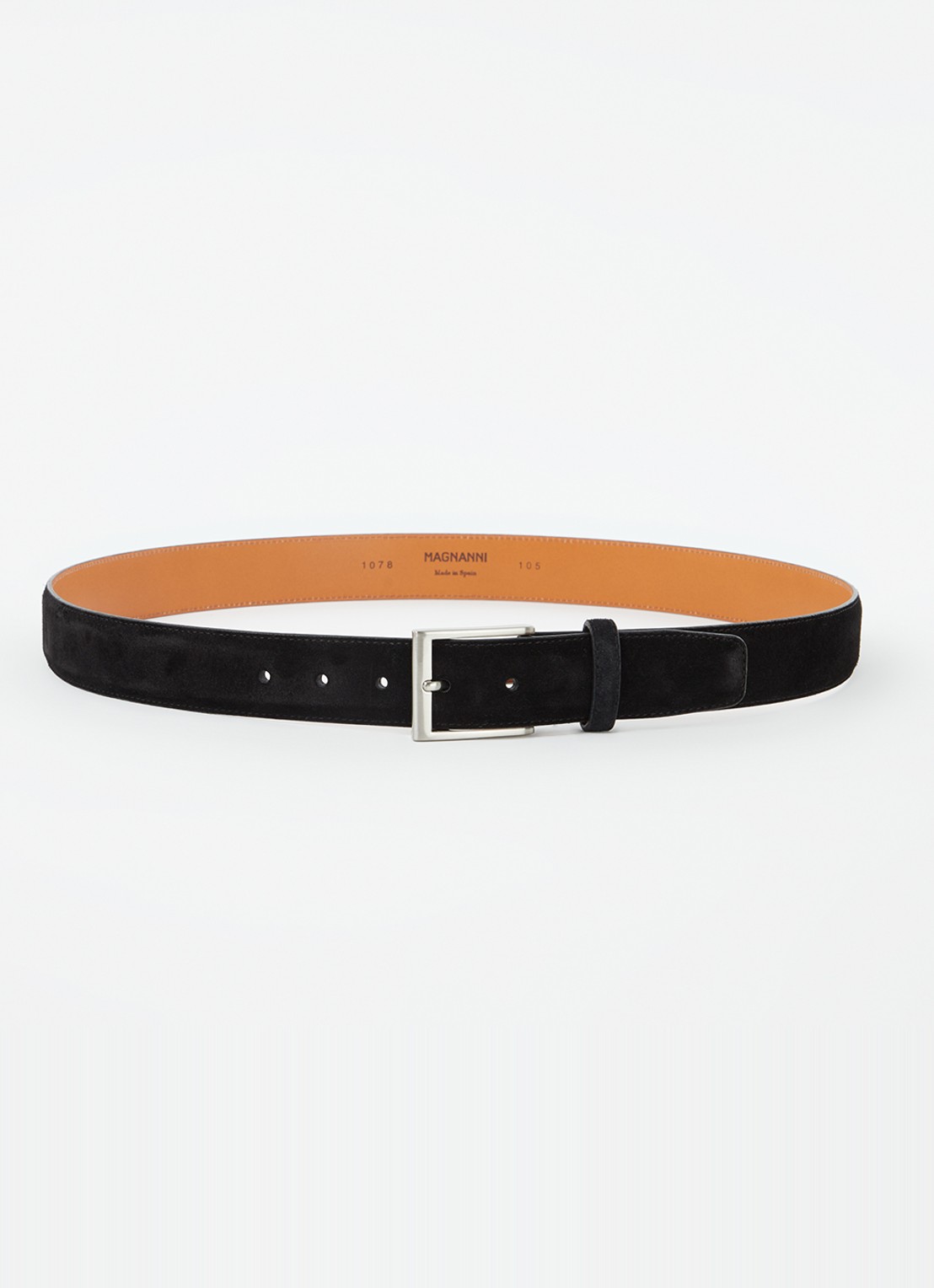 Magnanni Crostidifu riem van leer van suède - voorkant 2 zwart