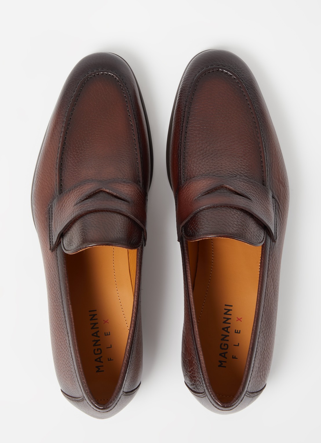 Magnanni Diezma II loafer van kalfsleer - detail 4 bruin