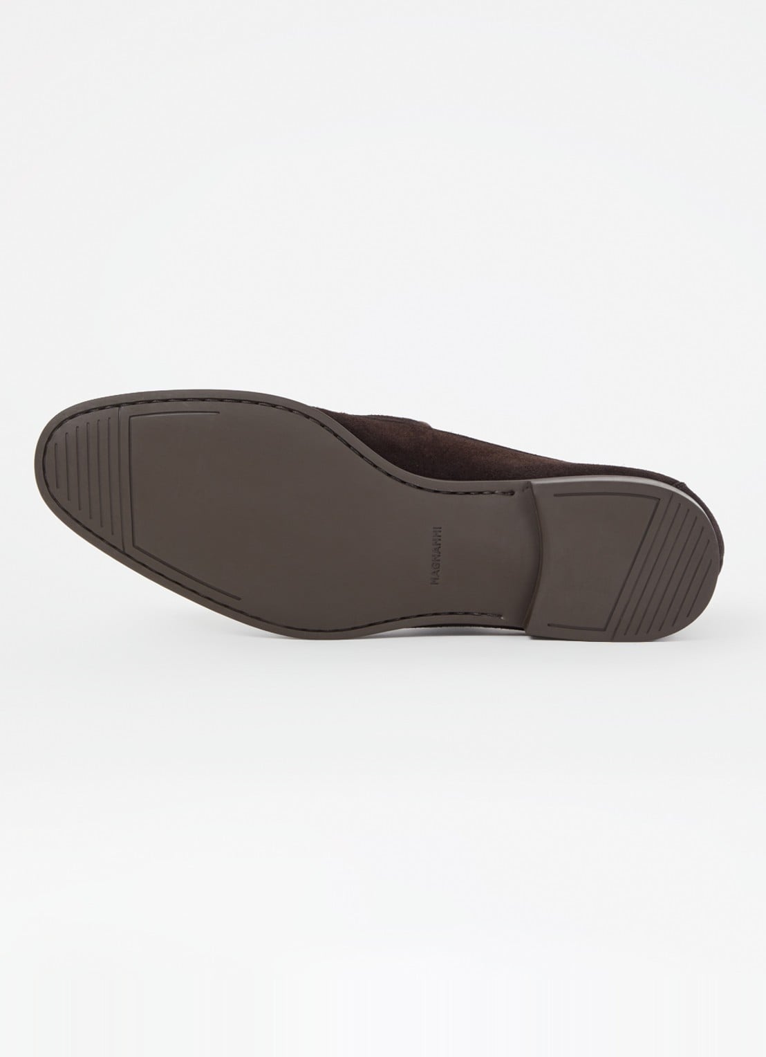 Magnanni Diezma loafer van suède - detail 5 donkerbruin