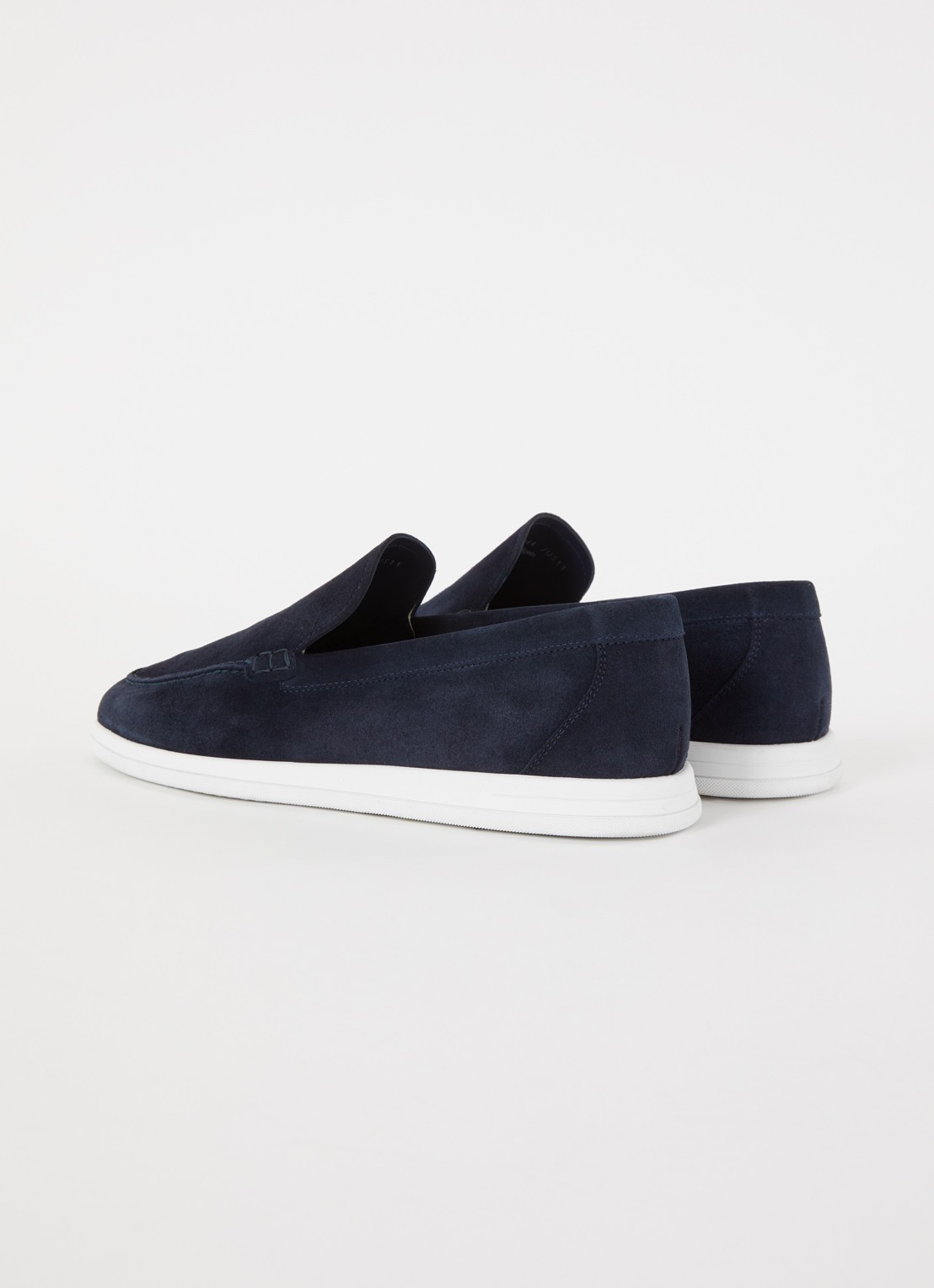 Magnanni Loafer van suède  - achterkant donkerblauw