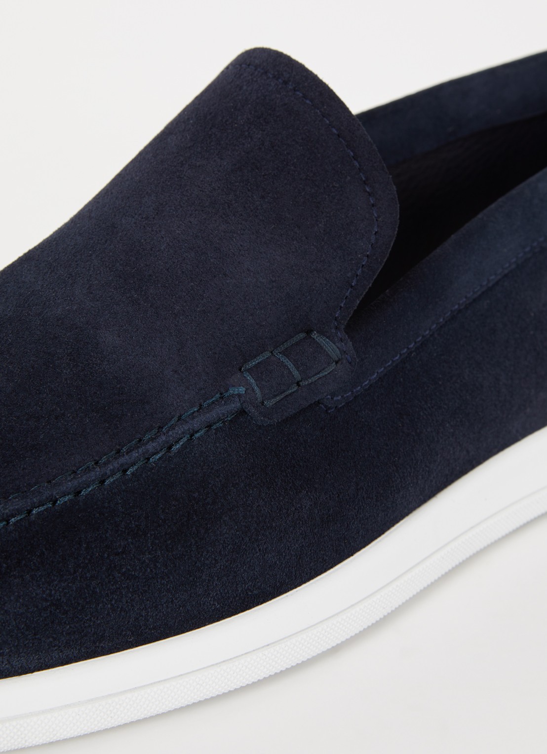 Magnanni Loafer van suède  - detail 7 donkerblauw