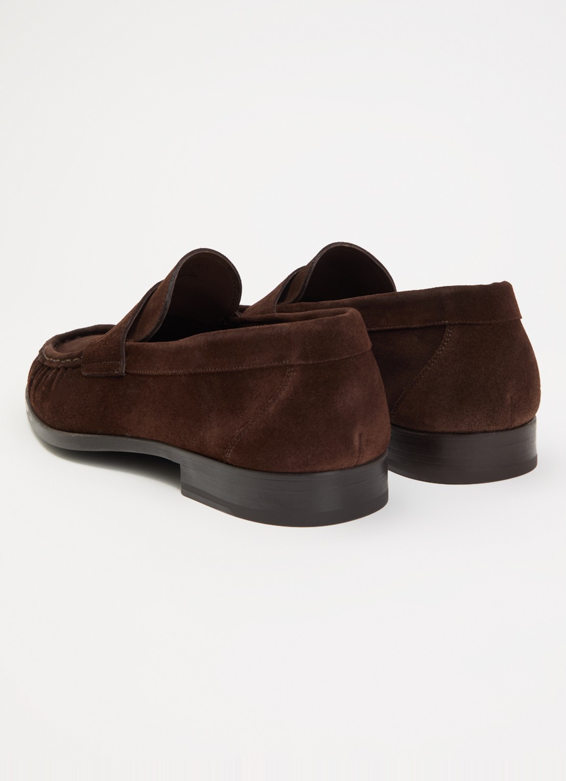 Magnanni Loafer van suède - achterkant chocoladebruin