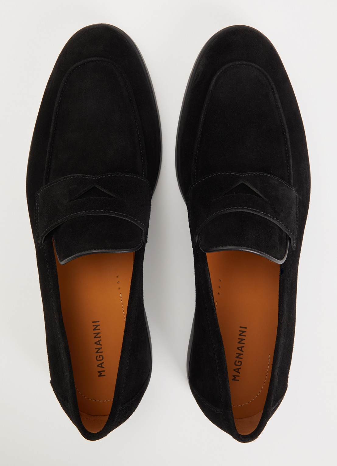 Magnanni Loafer van suède - detail 3 zwart