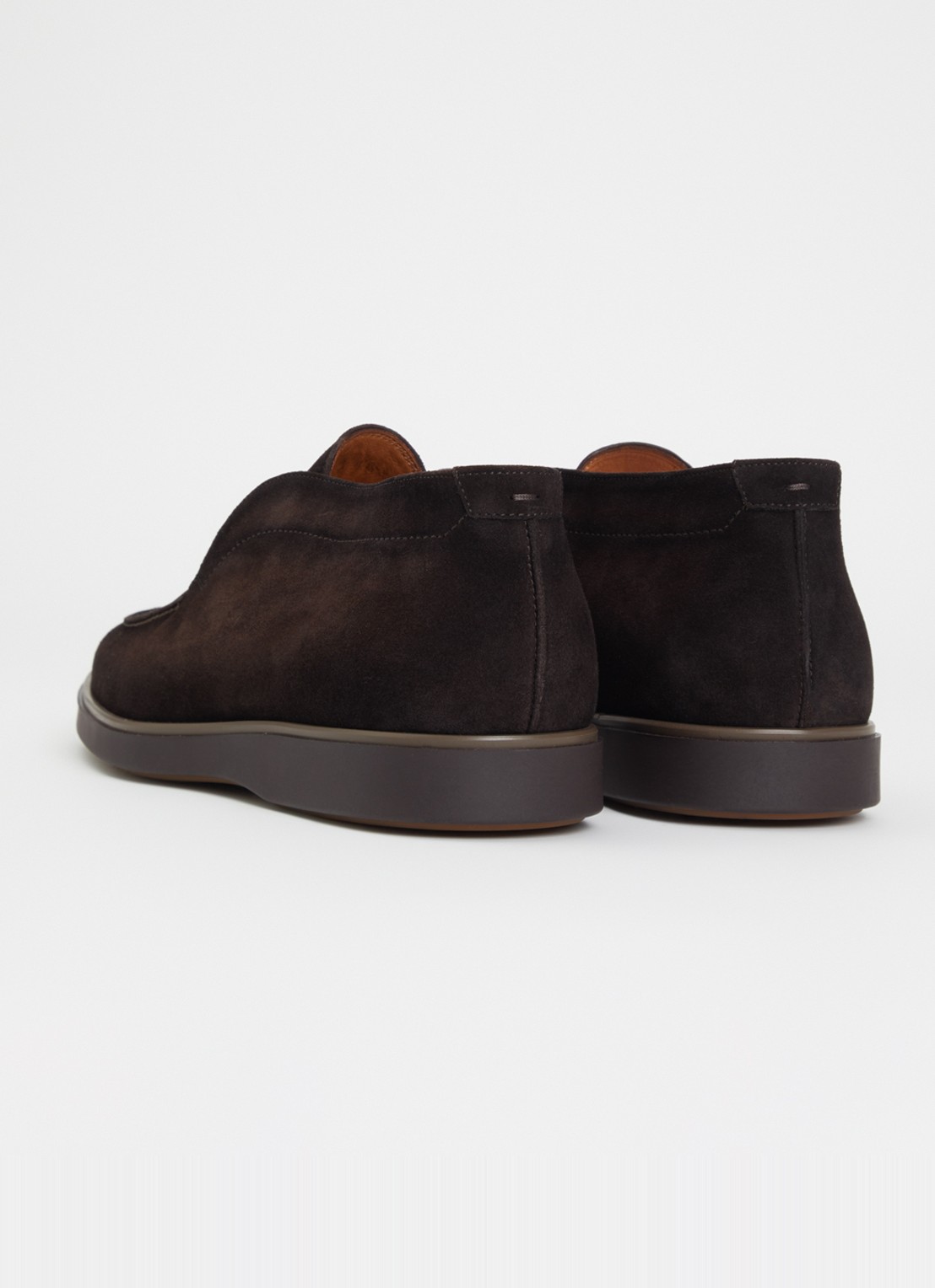 Magnanni Loafer van suède - achterkant 2 donkerbruin