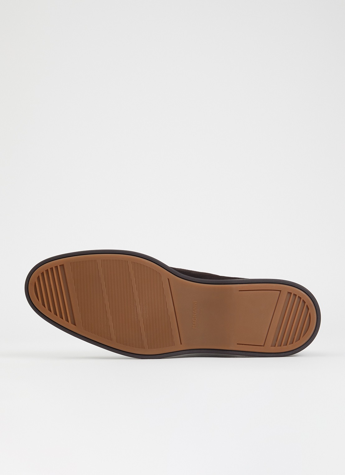 Magnanni Loafer van suède - detail 5 donkerbruin