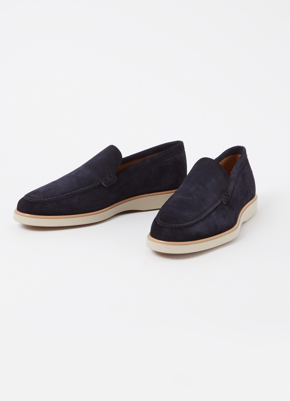 Magnanni Loafer van suède  - detail 3 donkerblauw