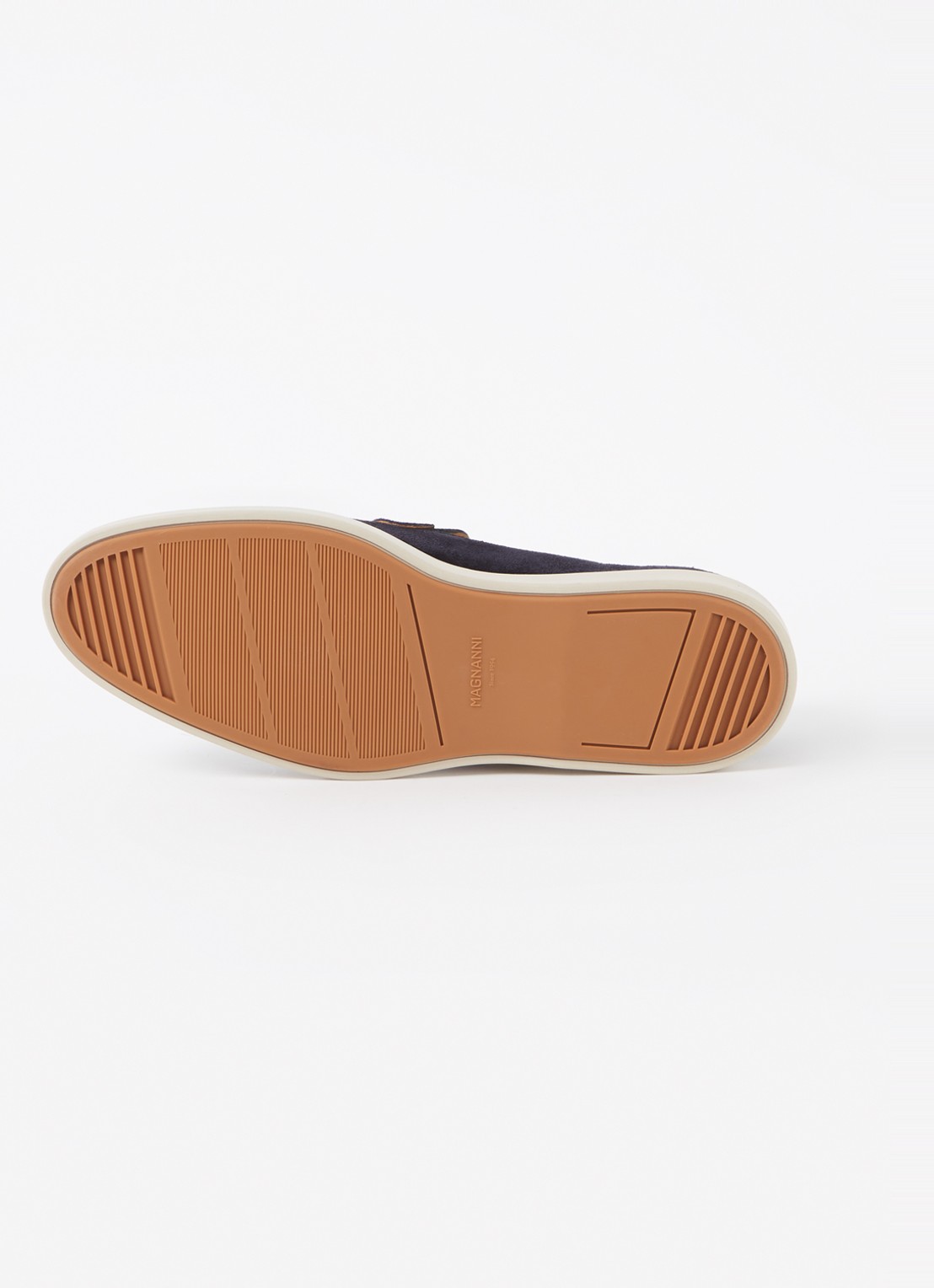 Magnanni Loafer van suède  - detail 6 donkerblauw