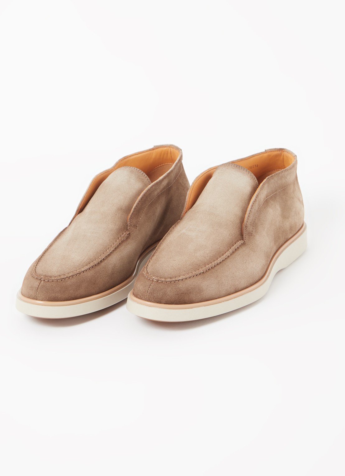 Magnanni Loafer van suède - detail 2 donkerbeige