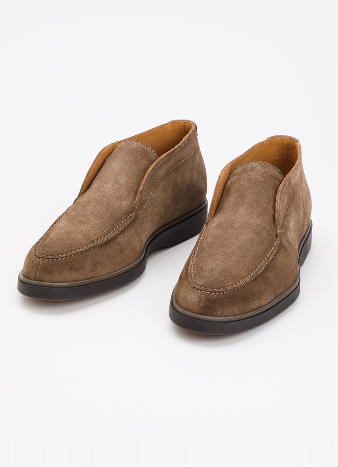 Magnanni Loda instapper van suède - detail lichtbruin