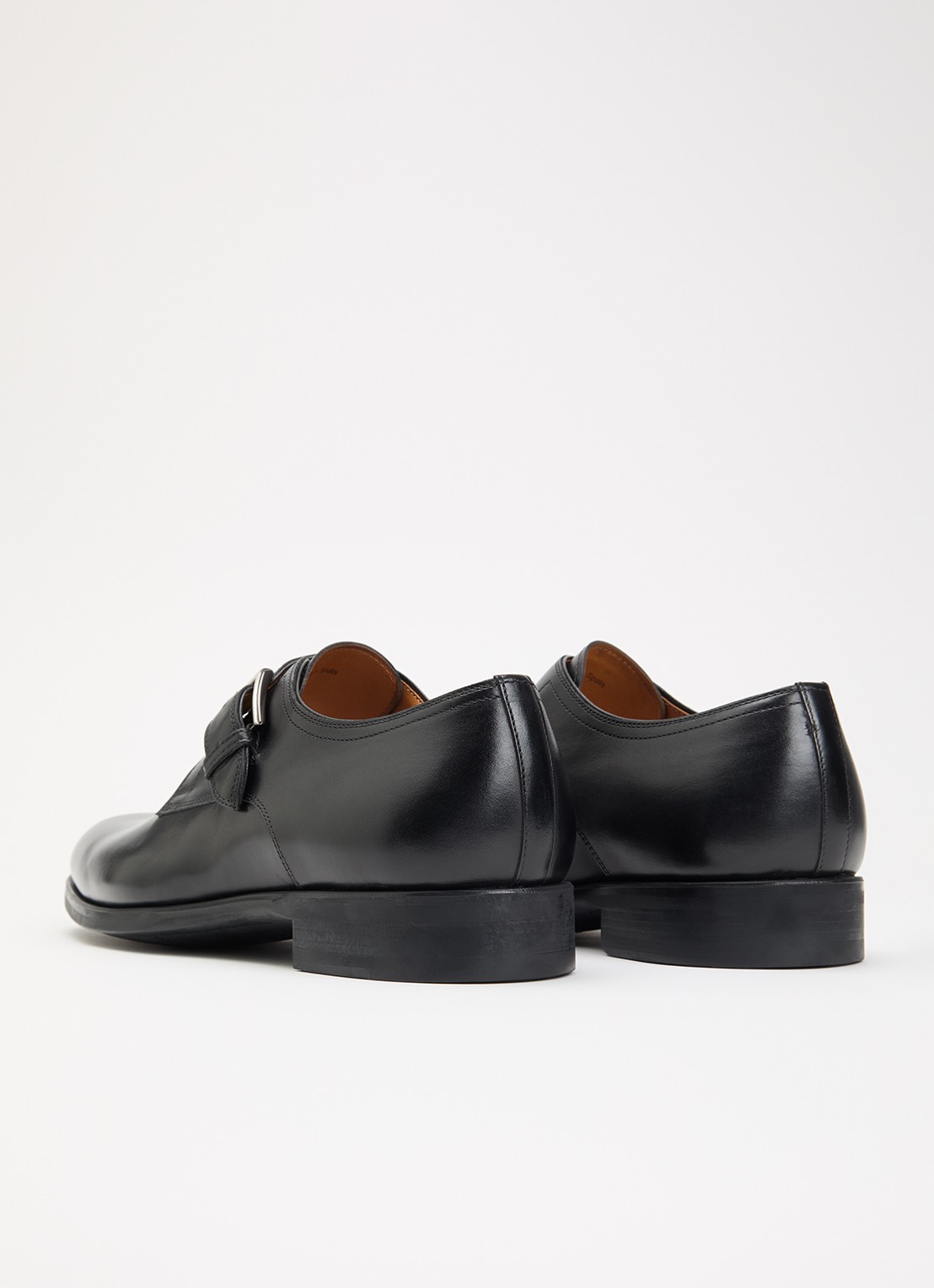 Magnanni Madras gespschoen van leer - achterkant zwart