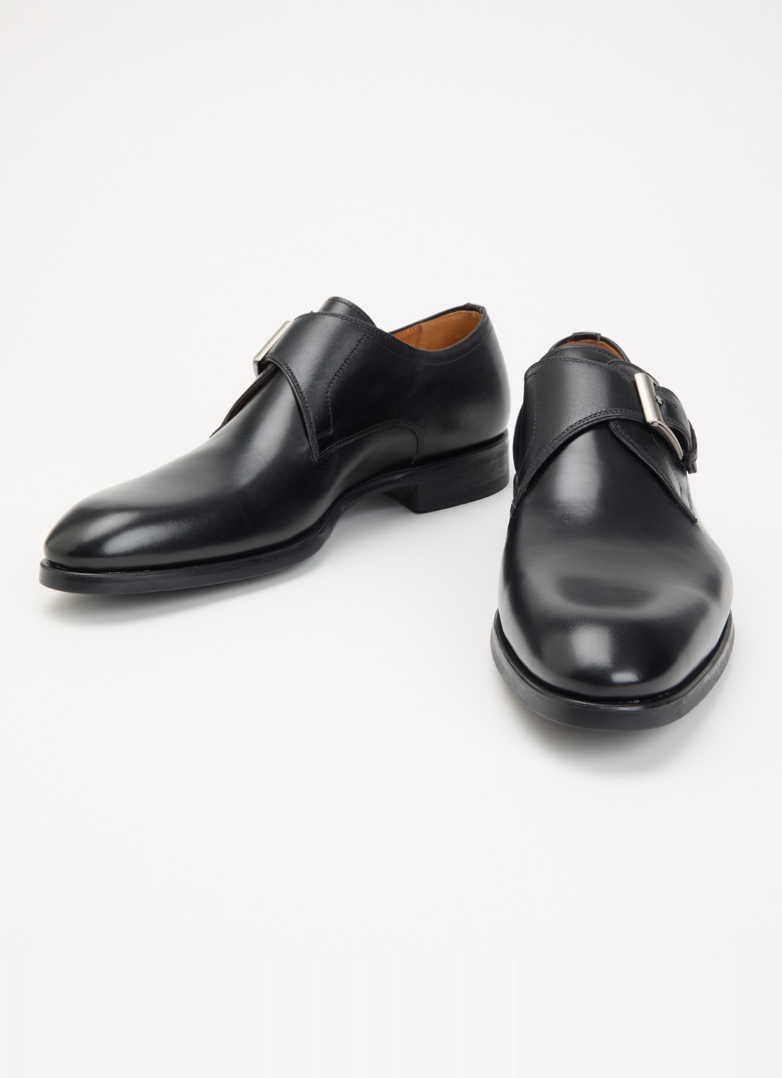 Magnanni Madras gespschoen van leer - detail 3 zwart
