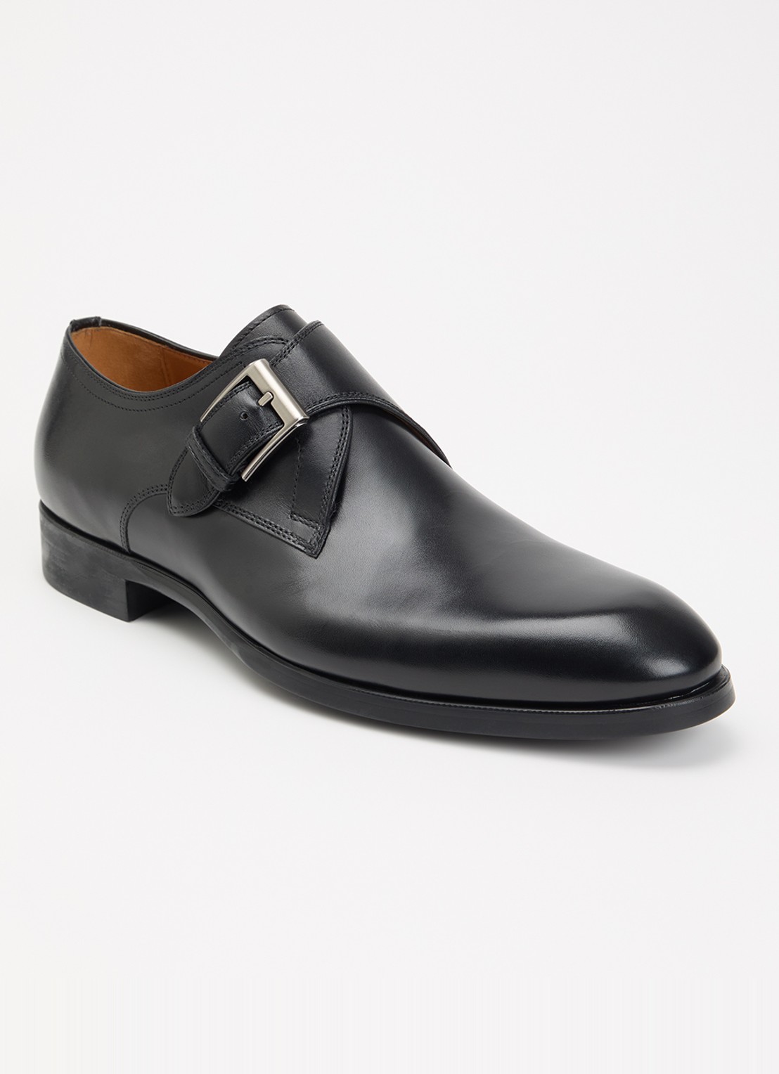 Magnanni Madras gespschoen van leer - voorkant 2 zwart