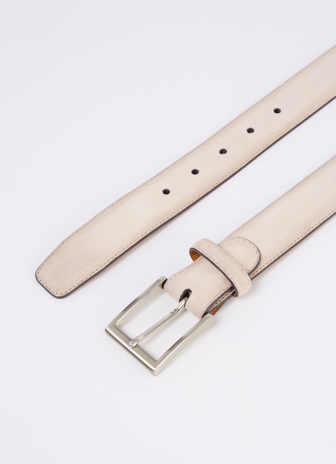 Magnanni Riem van suède - detail beige