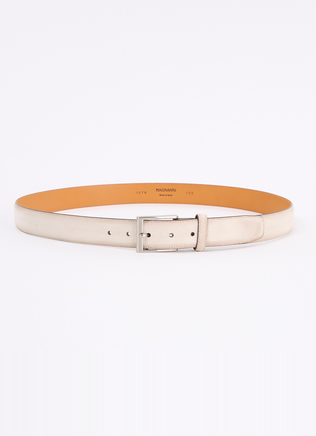 Magnanni Riem van suède - voorkant 2 beige